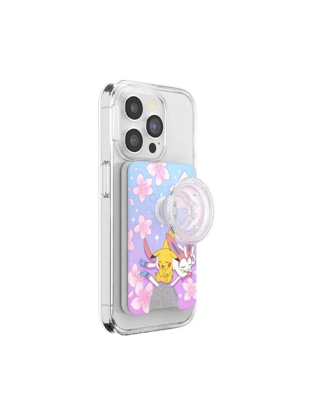 PopSockets Magnetic Phone Wallet with Grip and MagSafe Adapter Ring